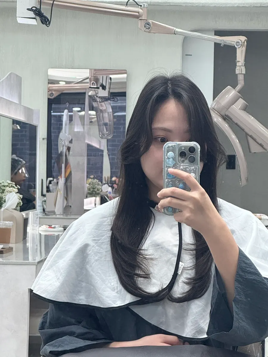 헤어마스크 케어 후 스타일