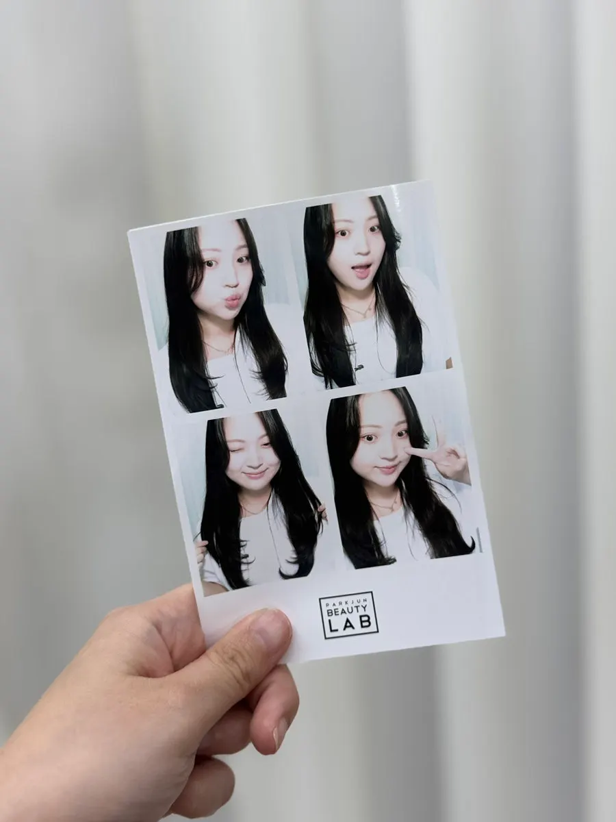 포토부스에서 남긴 헤어 사진