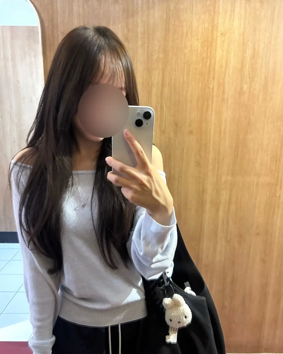 사이드뱅을 더한 레이어드컷 완성 스타일