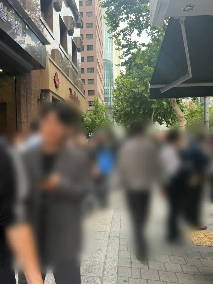 레이지요거트 강남점으로 향하는 길