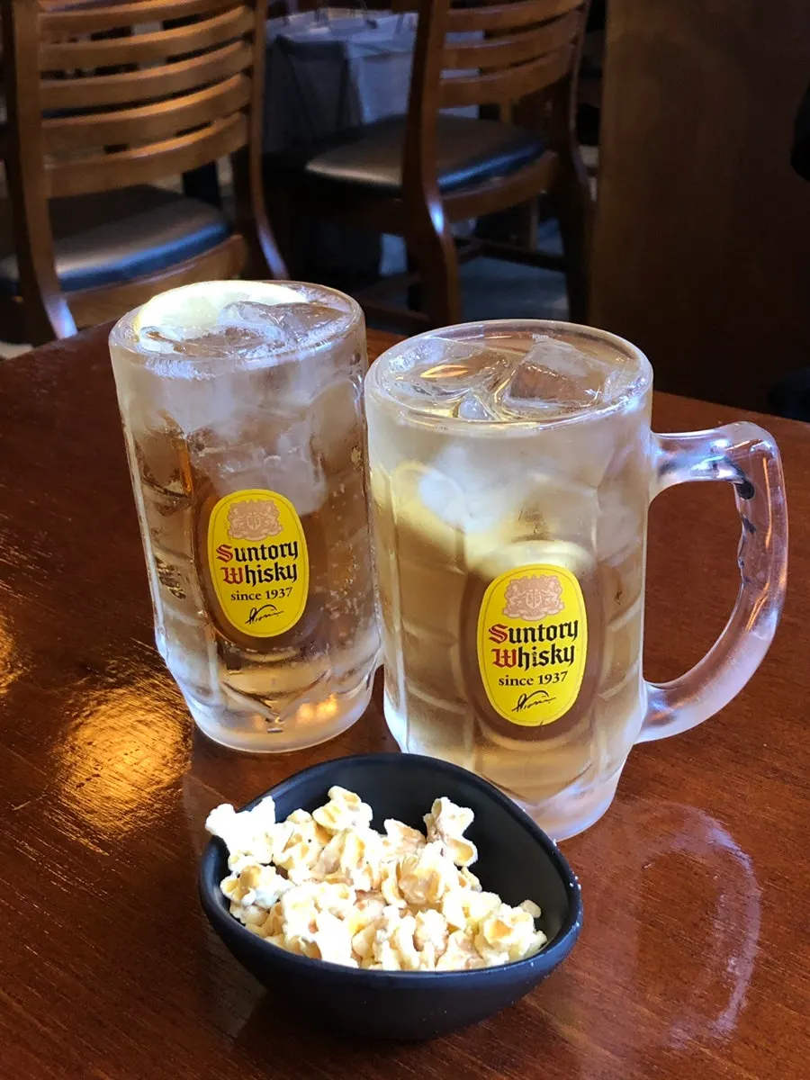 两人点的居酒屋菜品