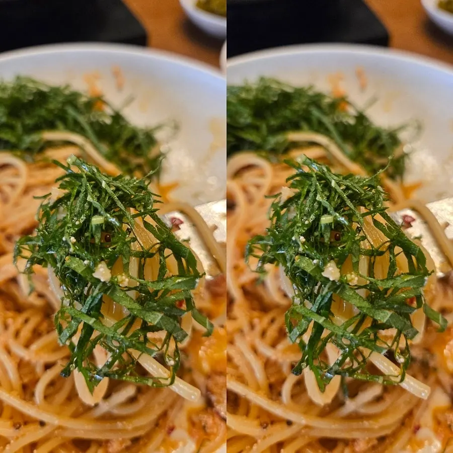 한식 재료를 활용한 파스타