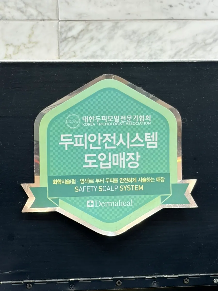 살롱 거울과 시술석이 늘어선 공간