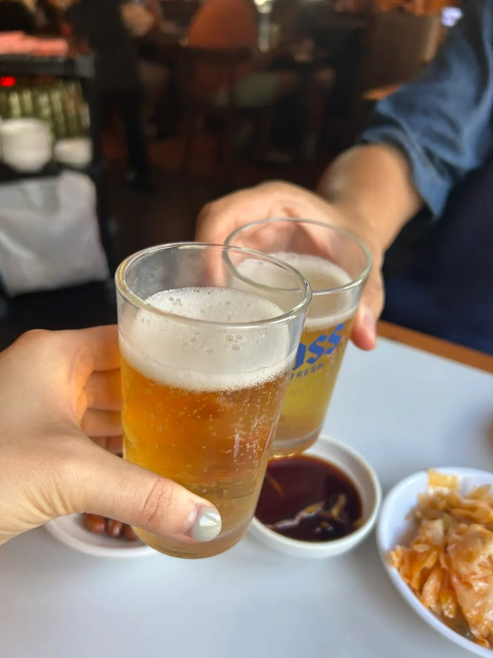 하얼빈맥주를 곁들인 식사