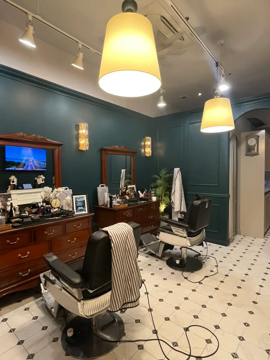 Gambar selepas penjelasan barbershop dan down perm