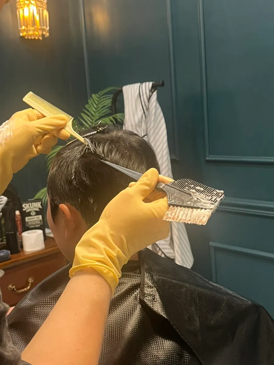 Gambar proses down perm penuh selepas cut