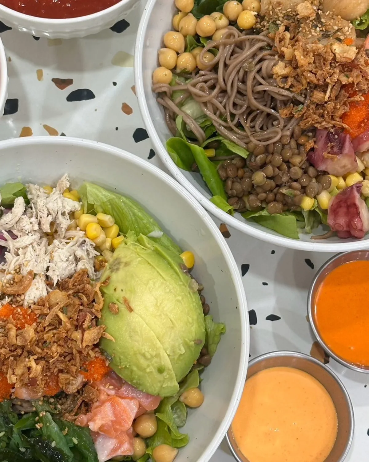 A signature bowl of poke at Ola Poke Gangnam
