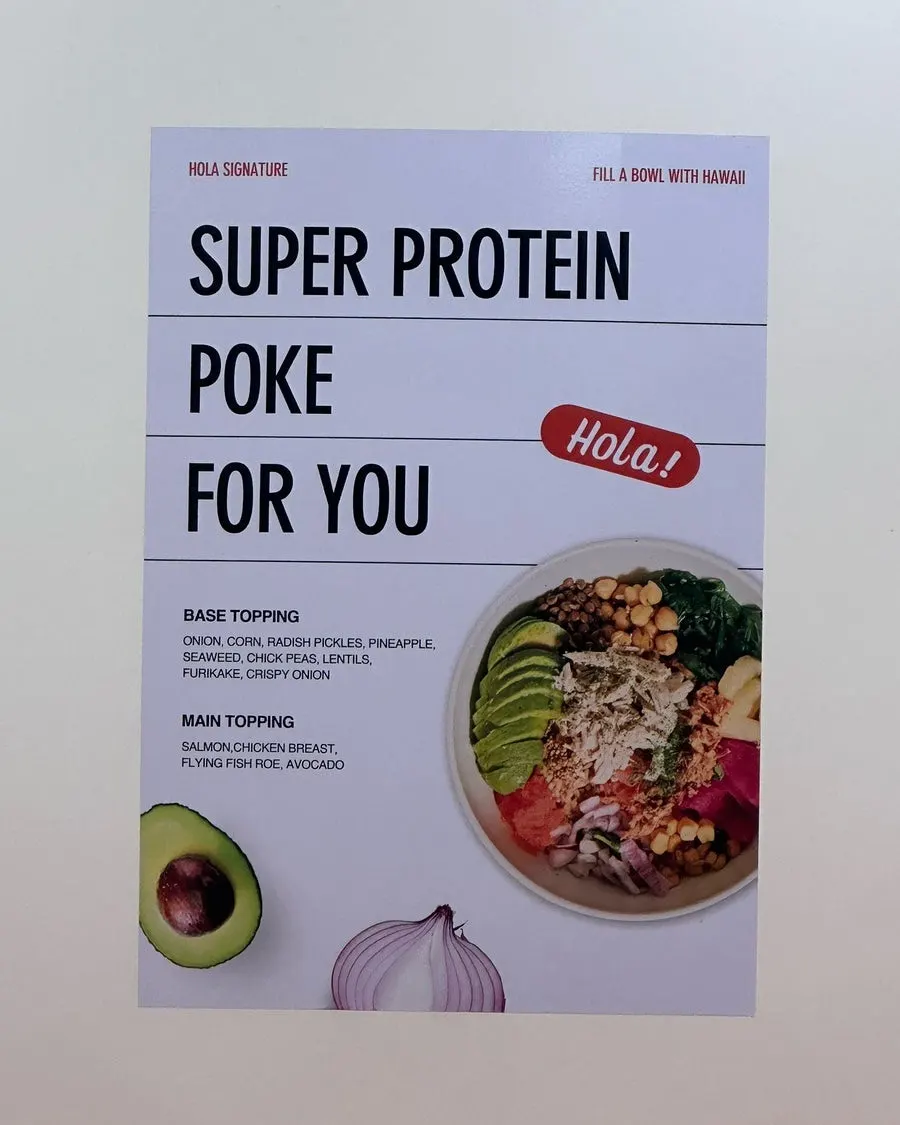 Poke salad at Ola Poke Gangnam near Gangnam Station