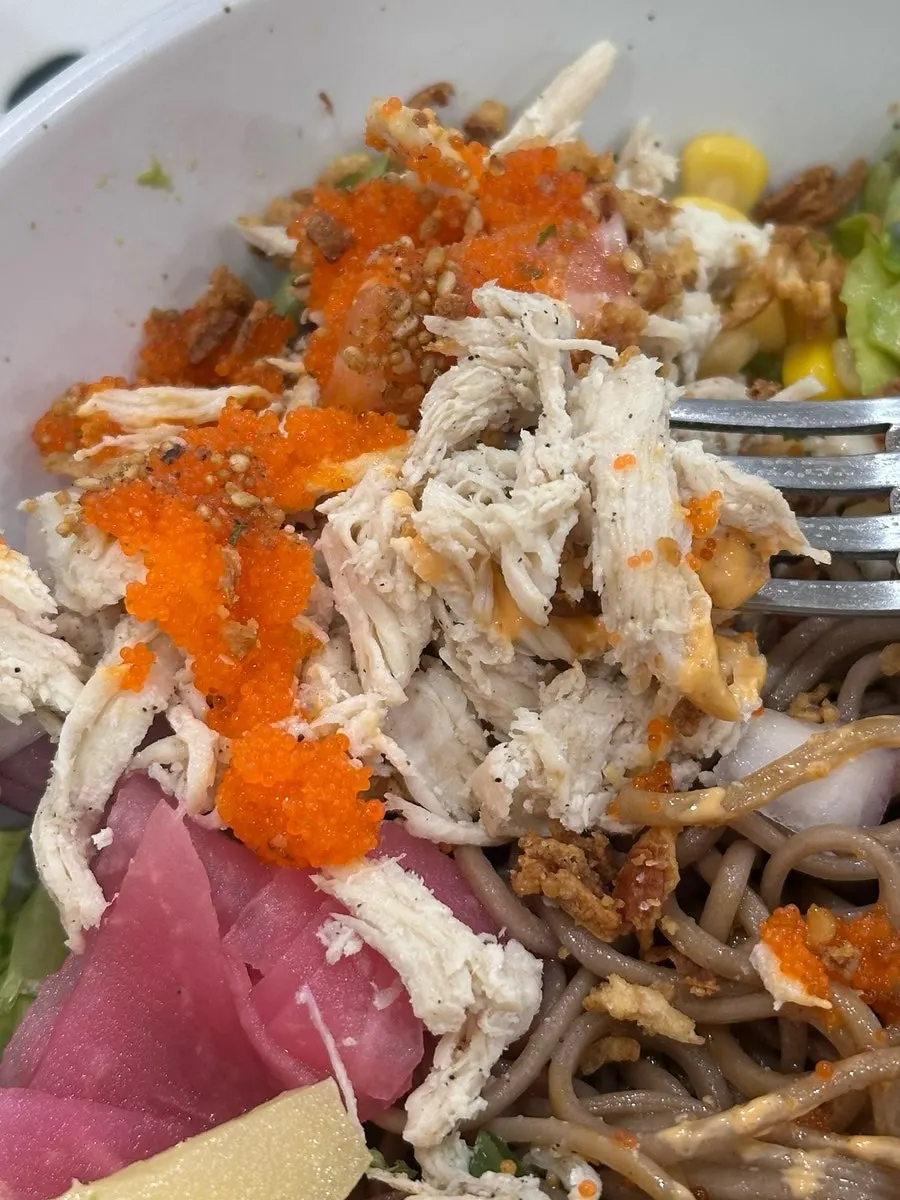 Chicken breast topping on the Super Protein poke