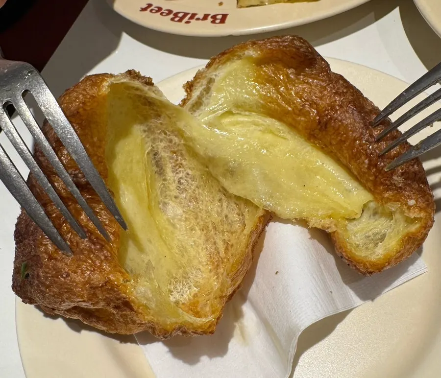 Pudding eaten as dessert after the meal