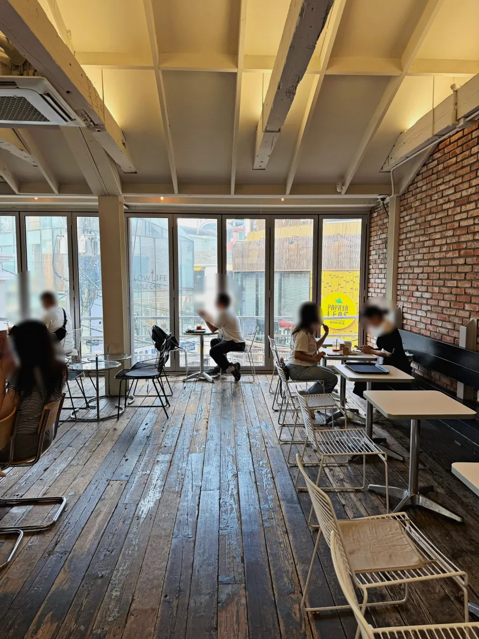 First-floor window seats at Upper and Under