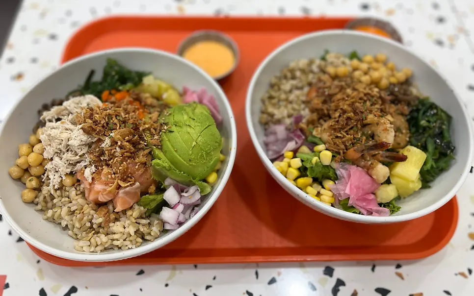 Garlic Shrimp and Super Protein Poke
