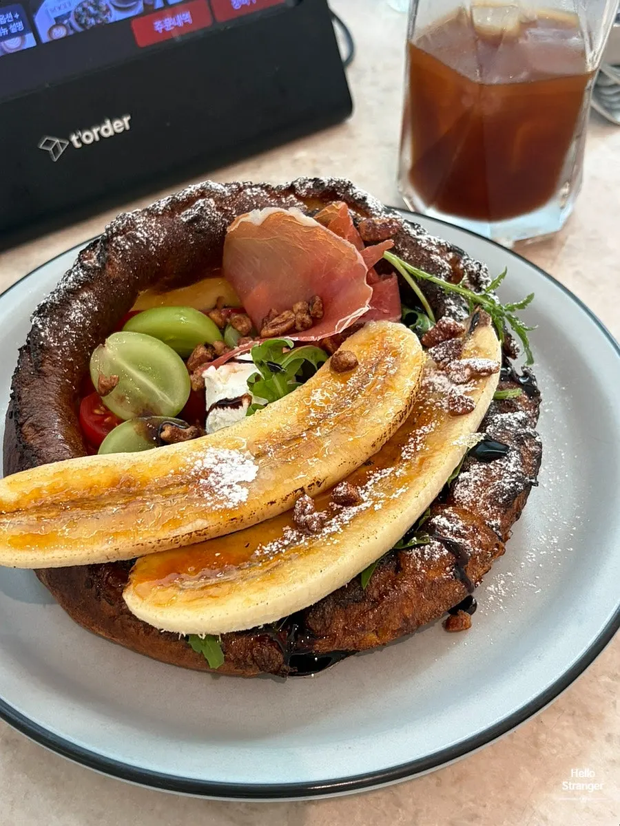Beautifully presented brunch food