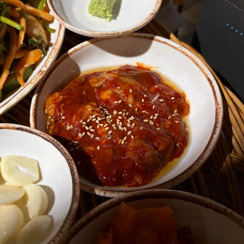 명란젓과 어리굴젓 반찬