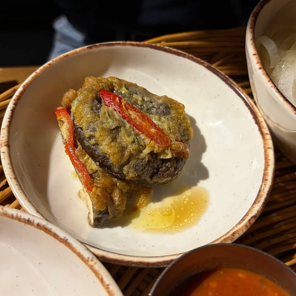 직접 만든 김치와 밑반찬 클로즈업