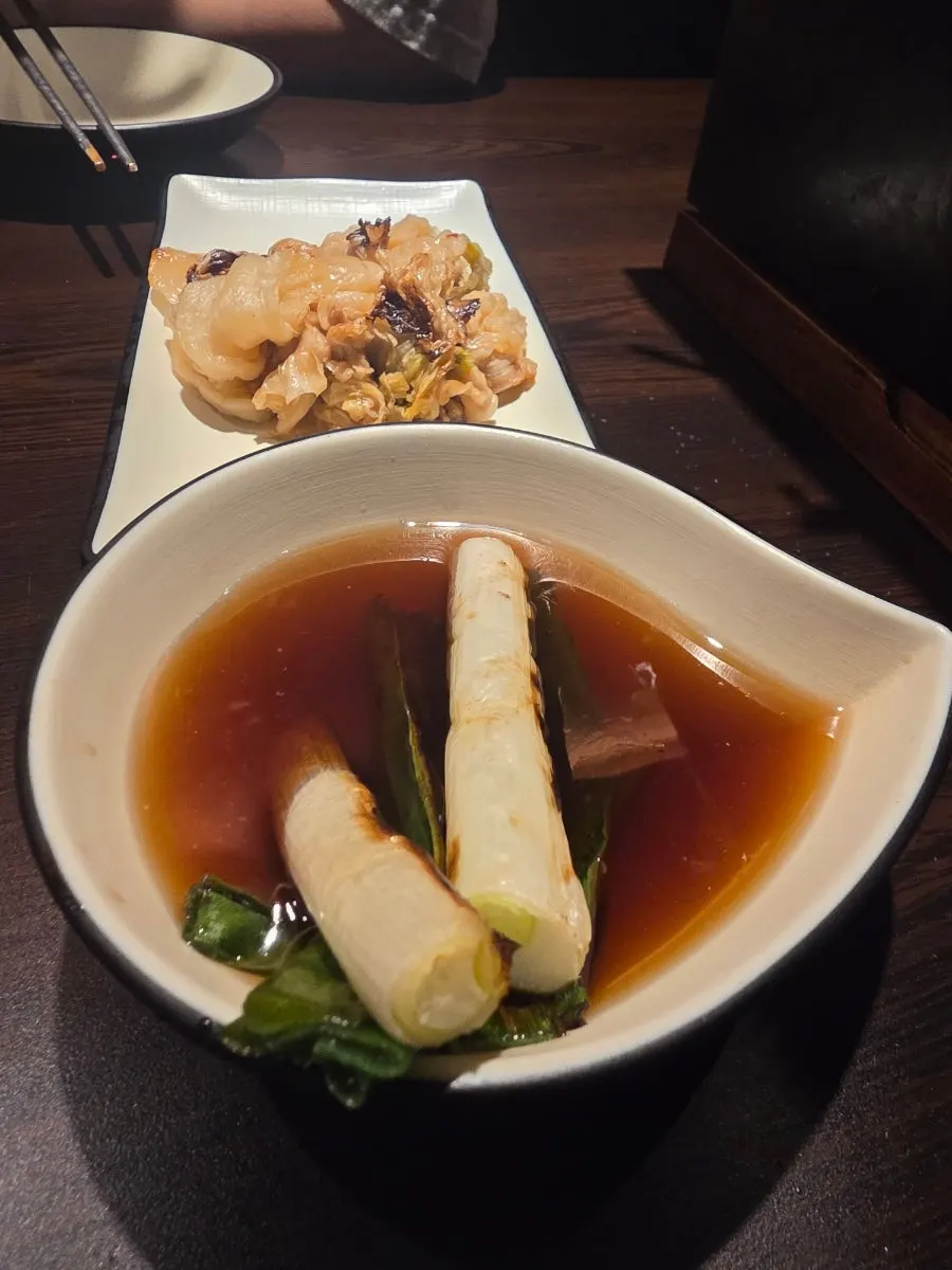 Dipping sauces served with meat