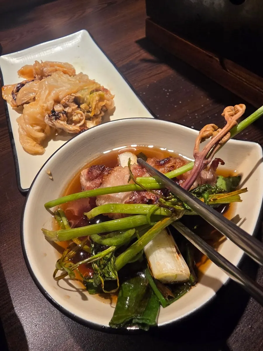Several dipping sauces to eat with meat
