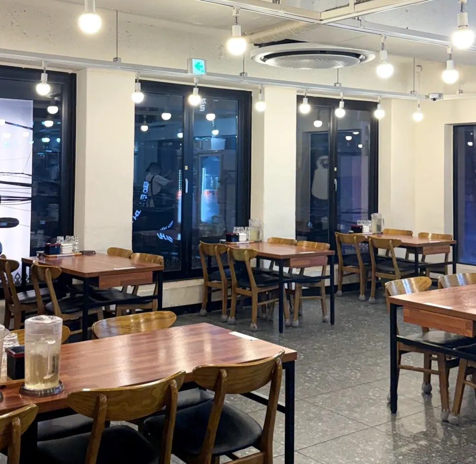 Seating inside Oreno Ramen Gangnam