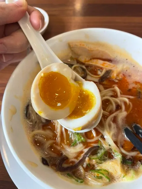 국물이 밴 반숙계란 단면