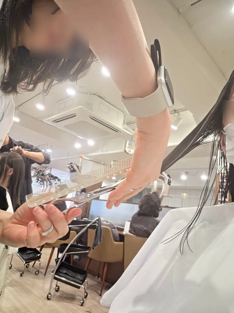 Checking the perm solution reaction during the service