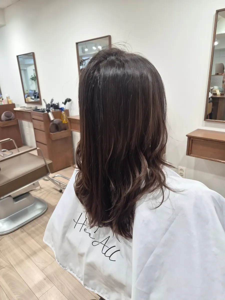 Naturally styled perm