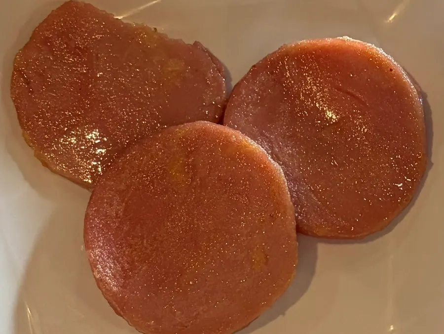옛날 분홍소시지 반찬 접시