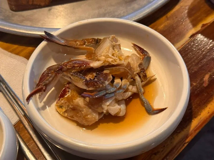 파김치와 무생채 반찬