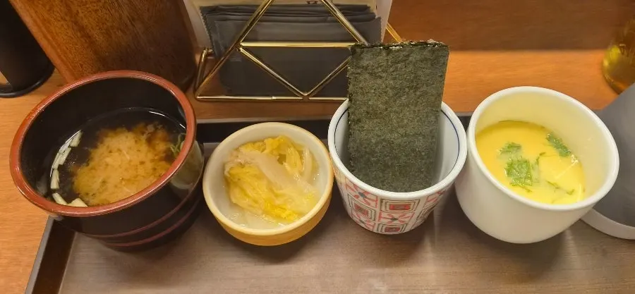 Herring isobe maki and seafood dishes