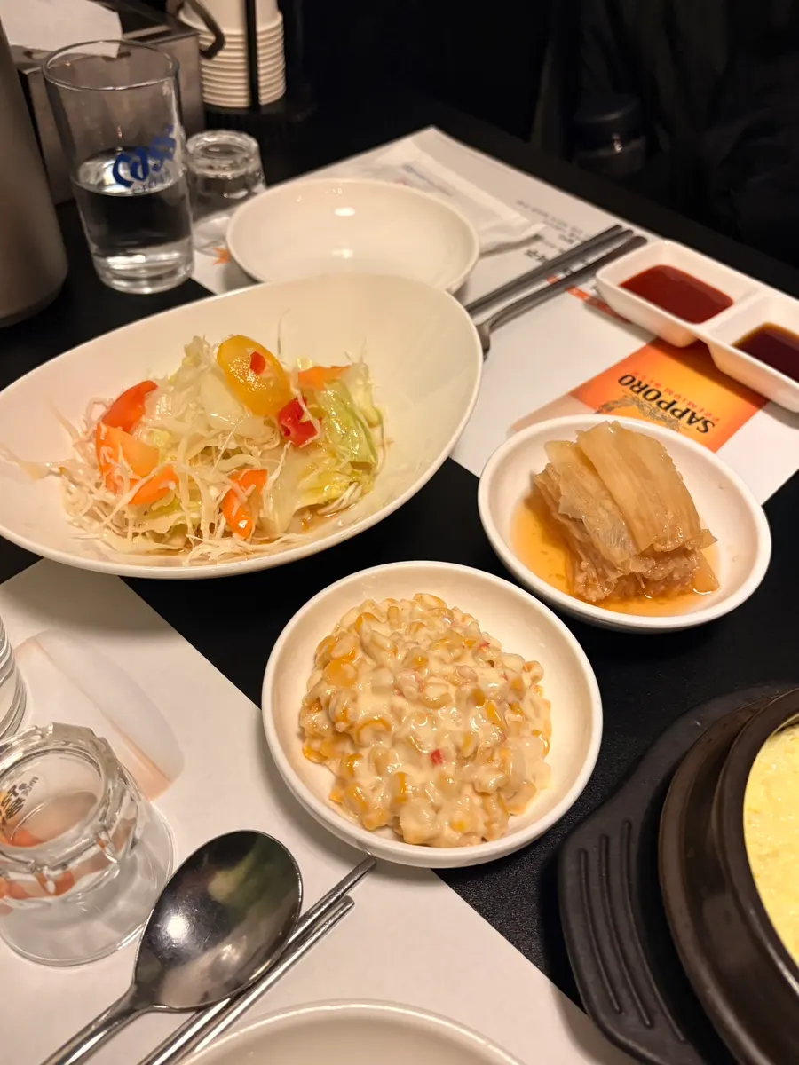 Damiseon two-person basic table set menu