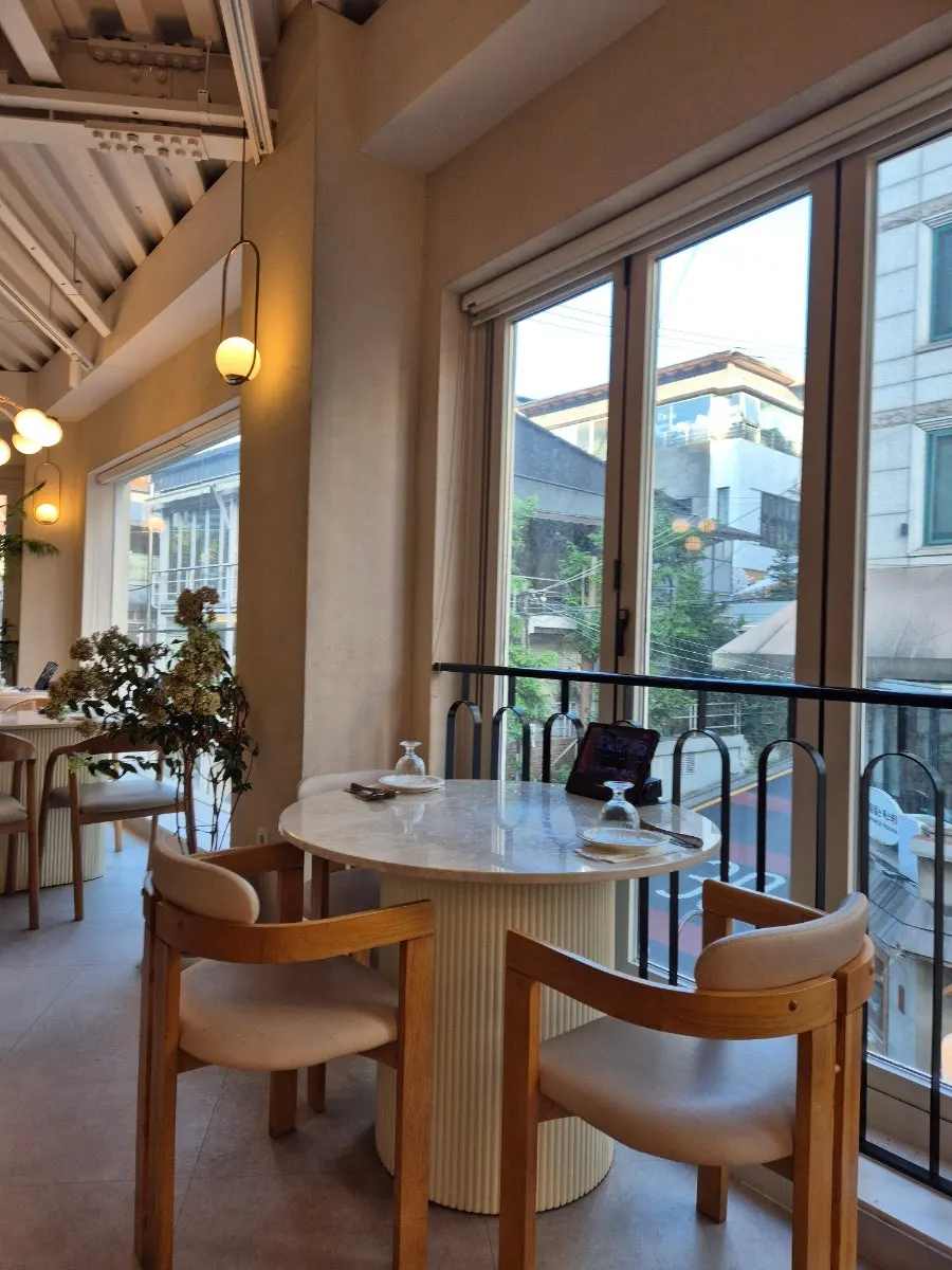 Calm restaurant interior