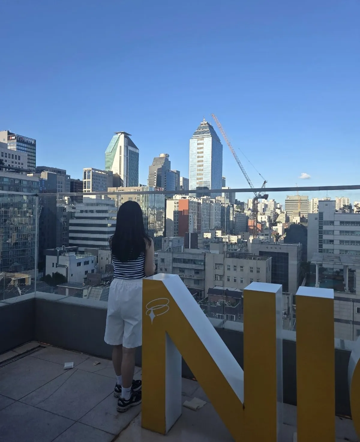 City view of Gangnam from the Selected Nicks rooftop
