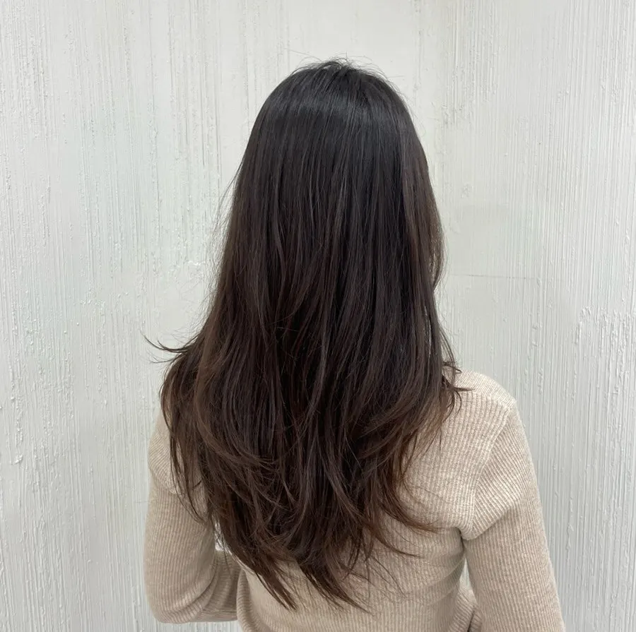 Hair looking sleek and settled after the clinic treatment