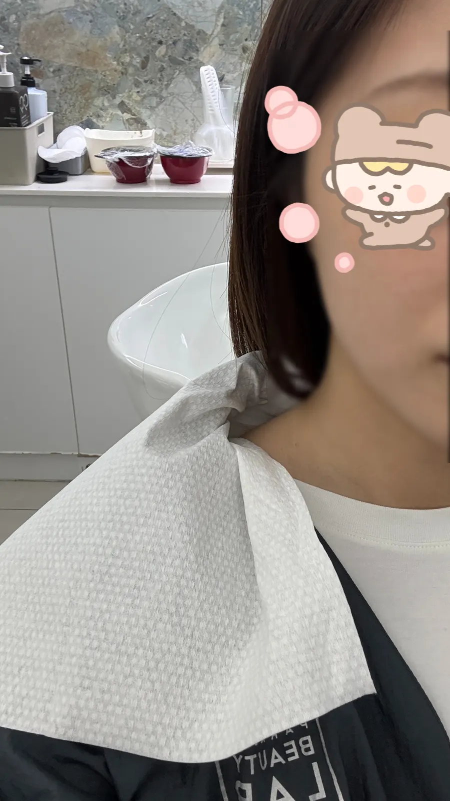 클리닉 시작 전 샴푸 준비 모습