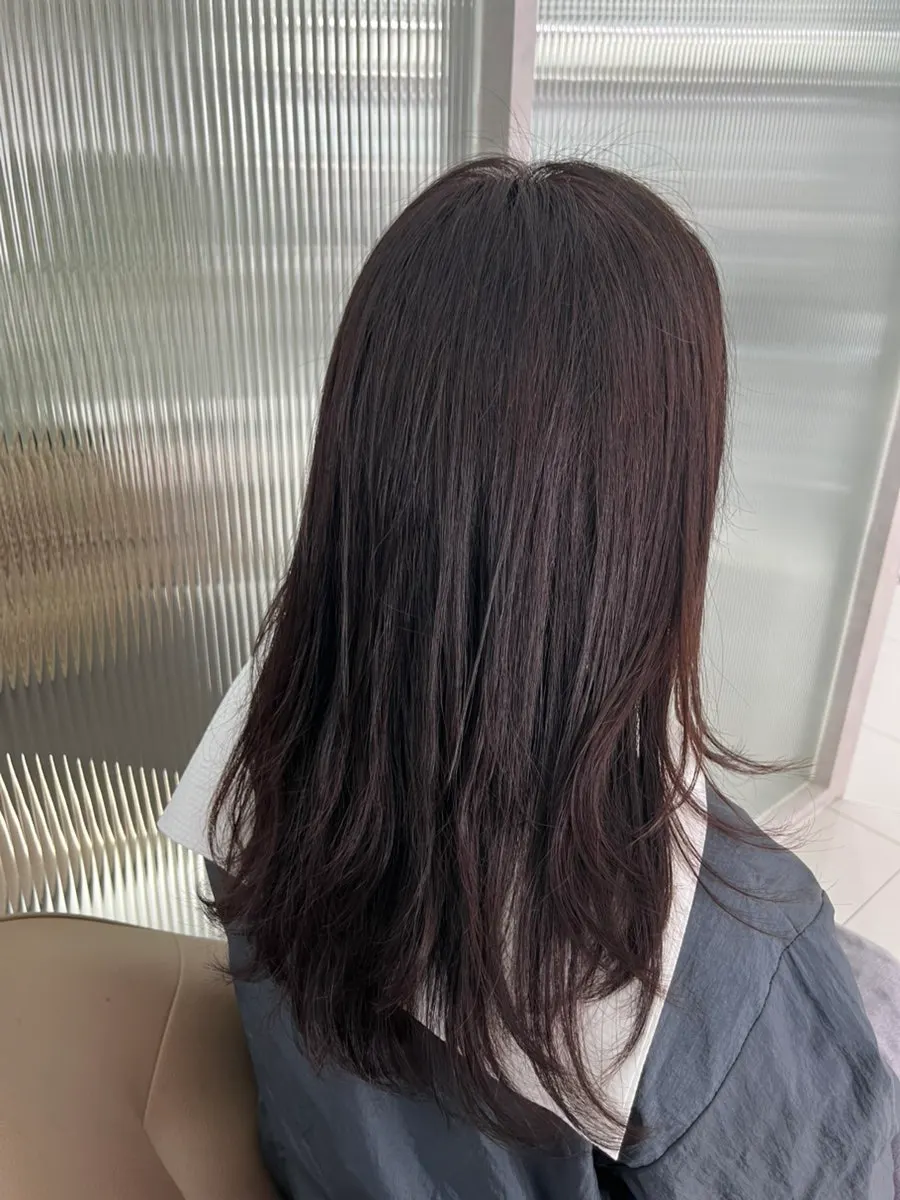 클리닉 전 푸석한 C컬펌 모발 상태