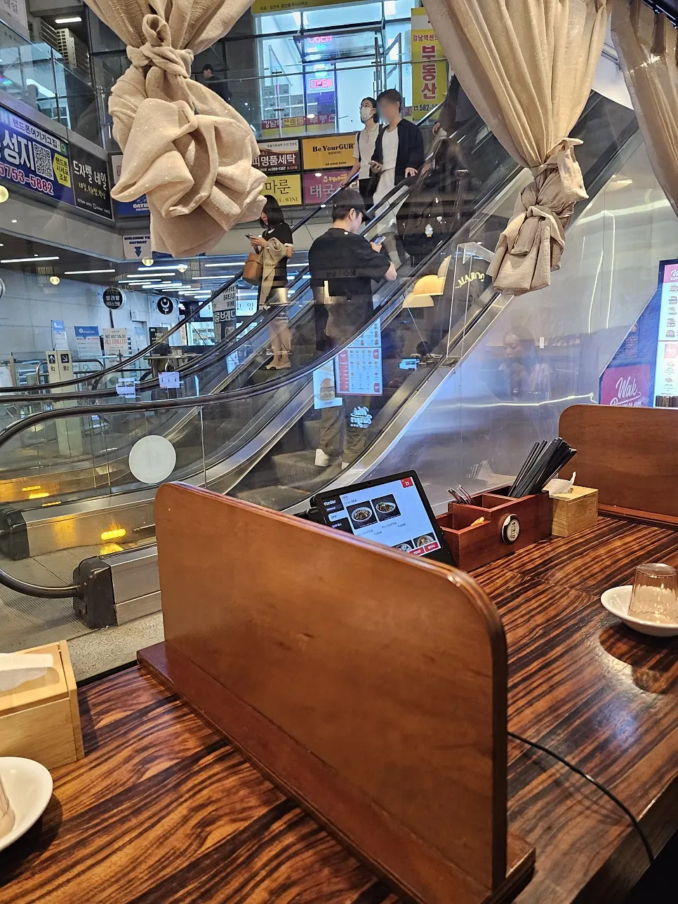 Solo and bar seating at Sinbok Myeongwan, good for dining alone