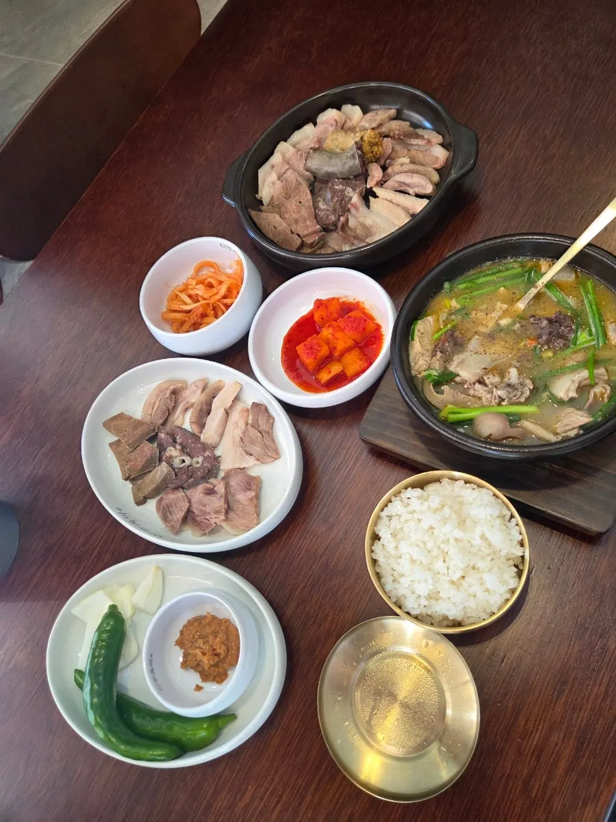 A generous soup meal, great for solo dining