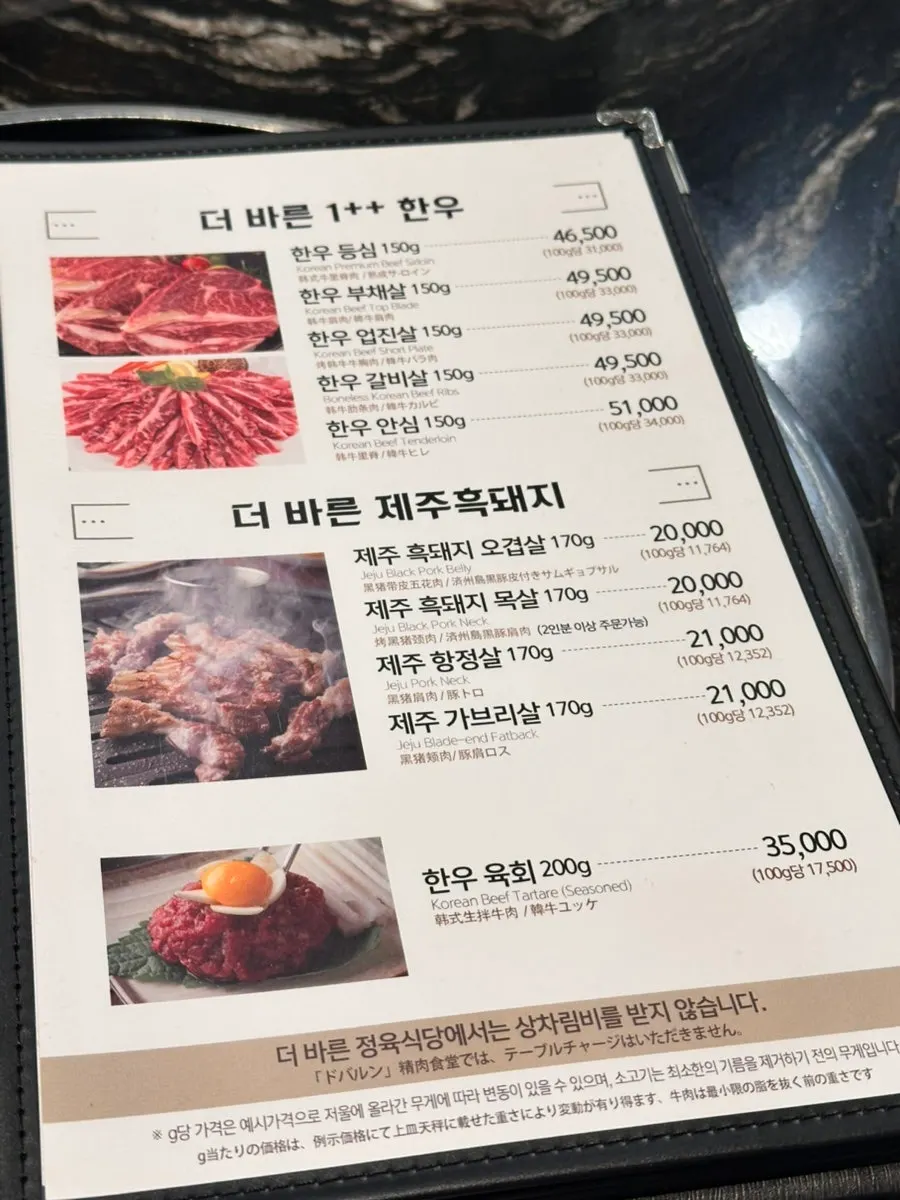 Banchan and sauces set on the private room table