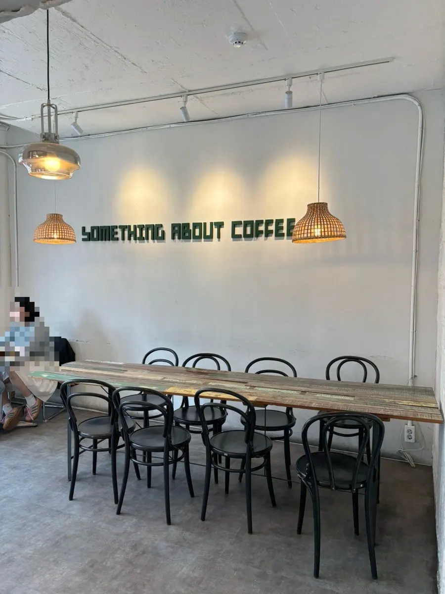 Café seating with a warm atmosphere