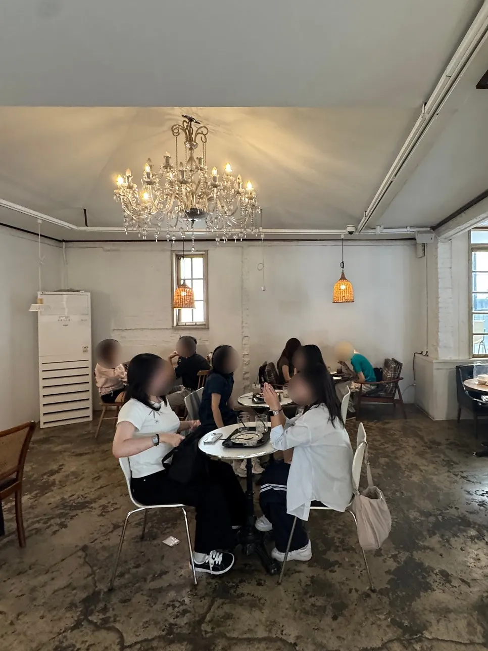Bright interior of the 2nd floor at Something About Coffee