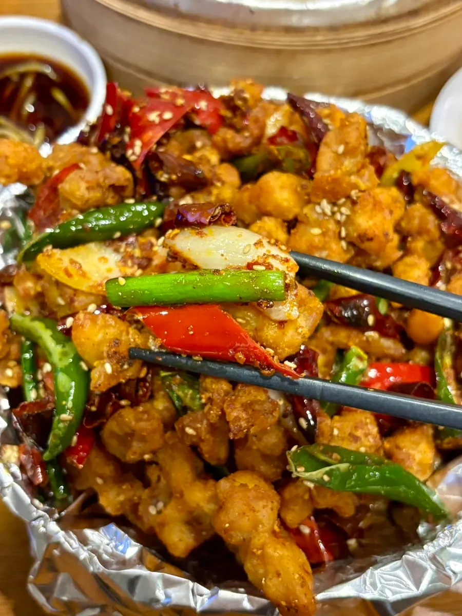 Ayam goreng laziji yang pedas