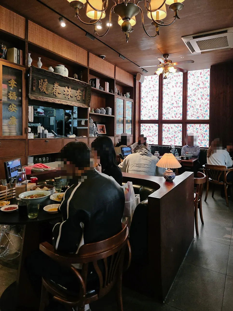 1st floor kitchen with a chef shaping dim sum