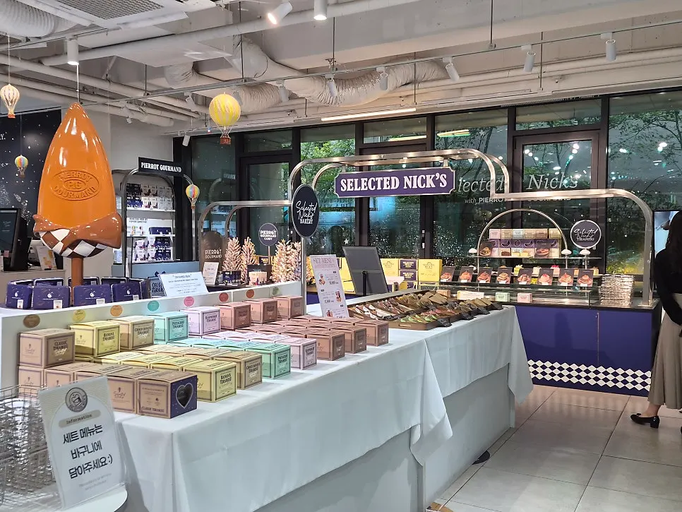 Dessert display case at Selected Nicks
