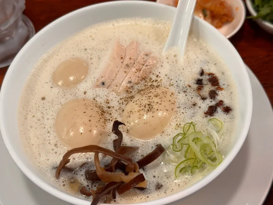 뽀얀 닭육수 토리빠이탄 한 그릇