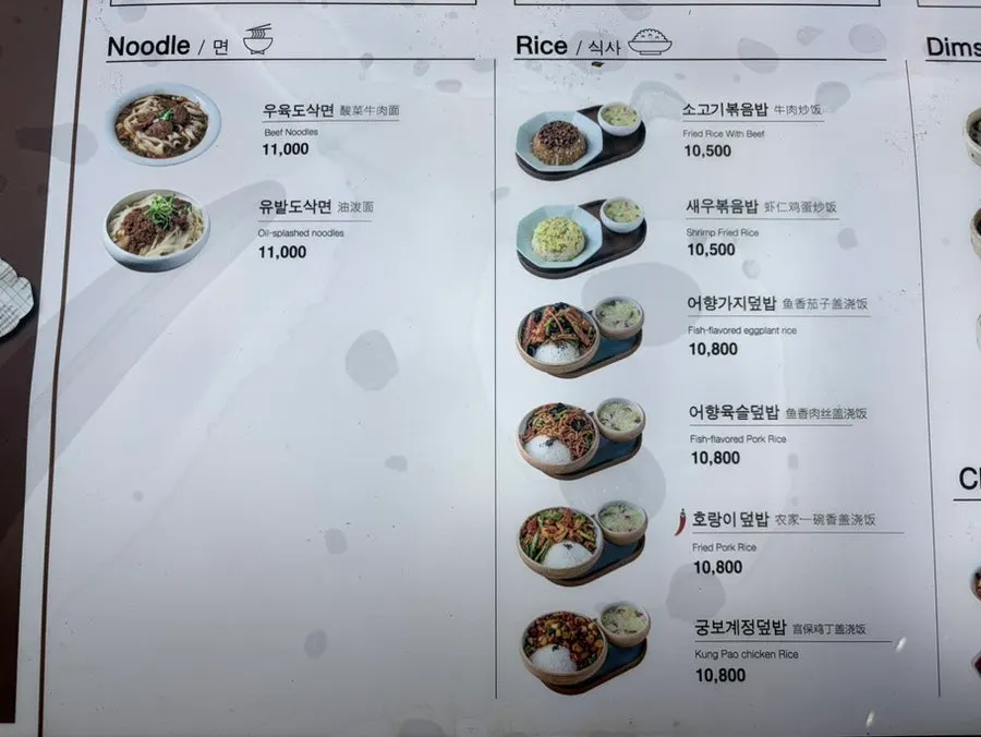 Finding a variety of dim sum