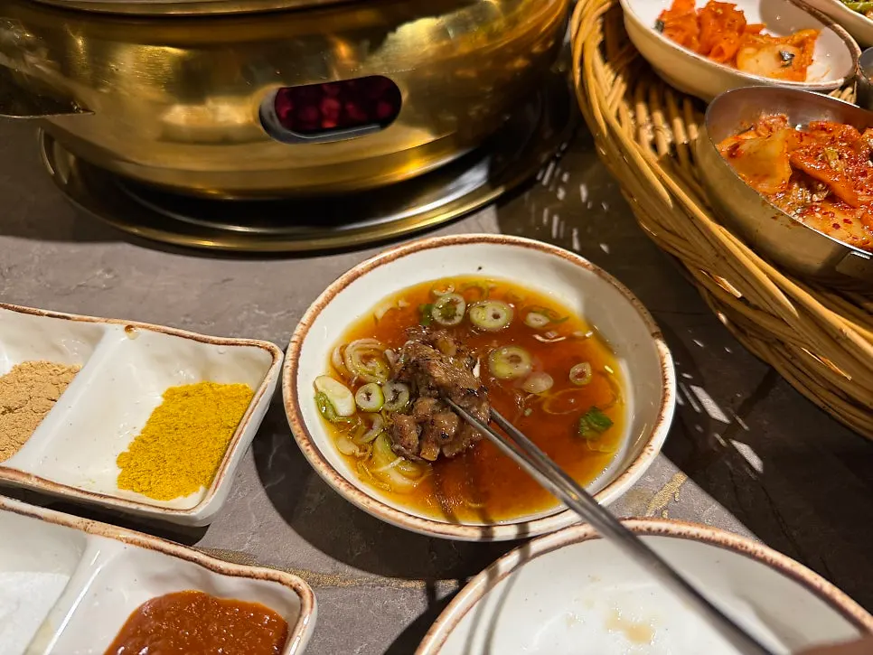 오돌갈비 접시