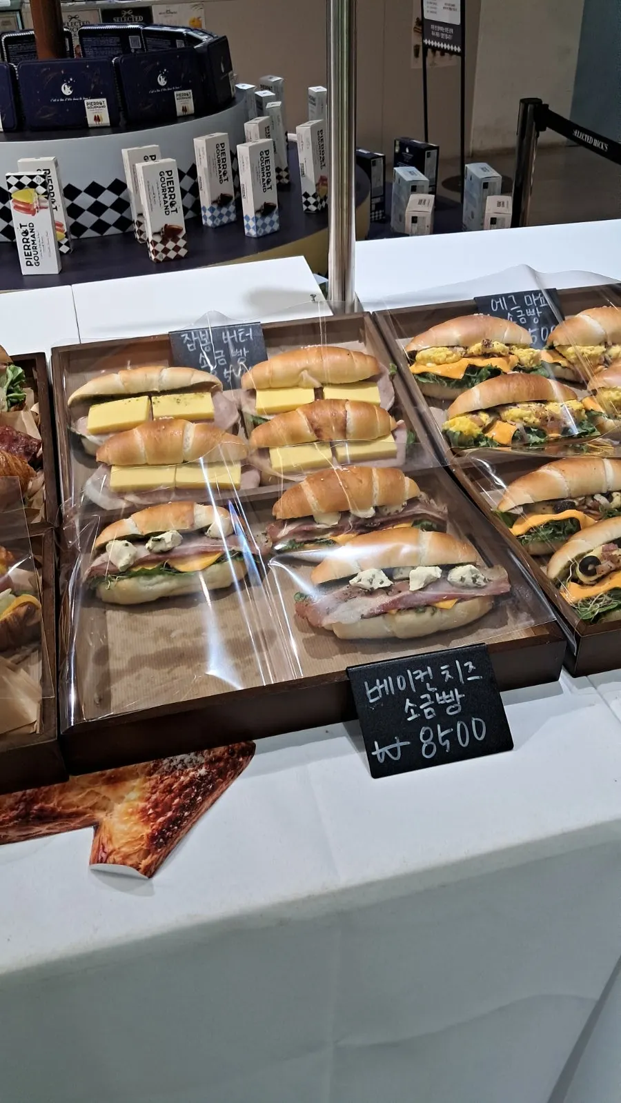 Croissants and salt bread bakery items