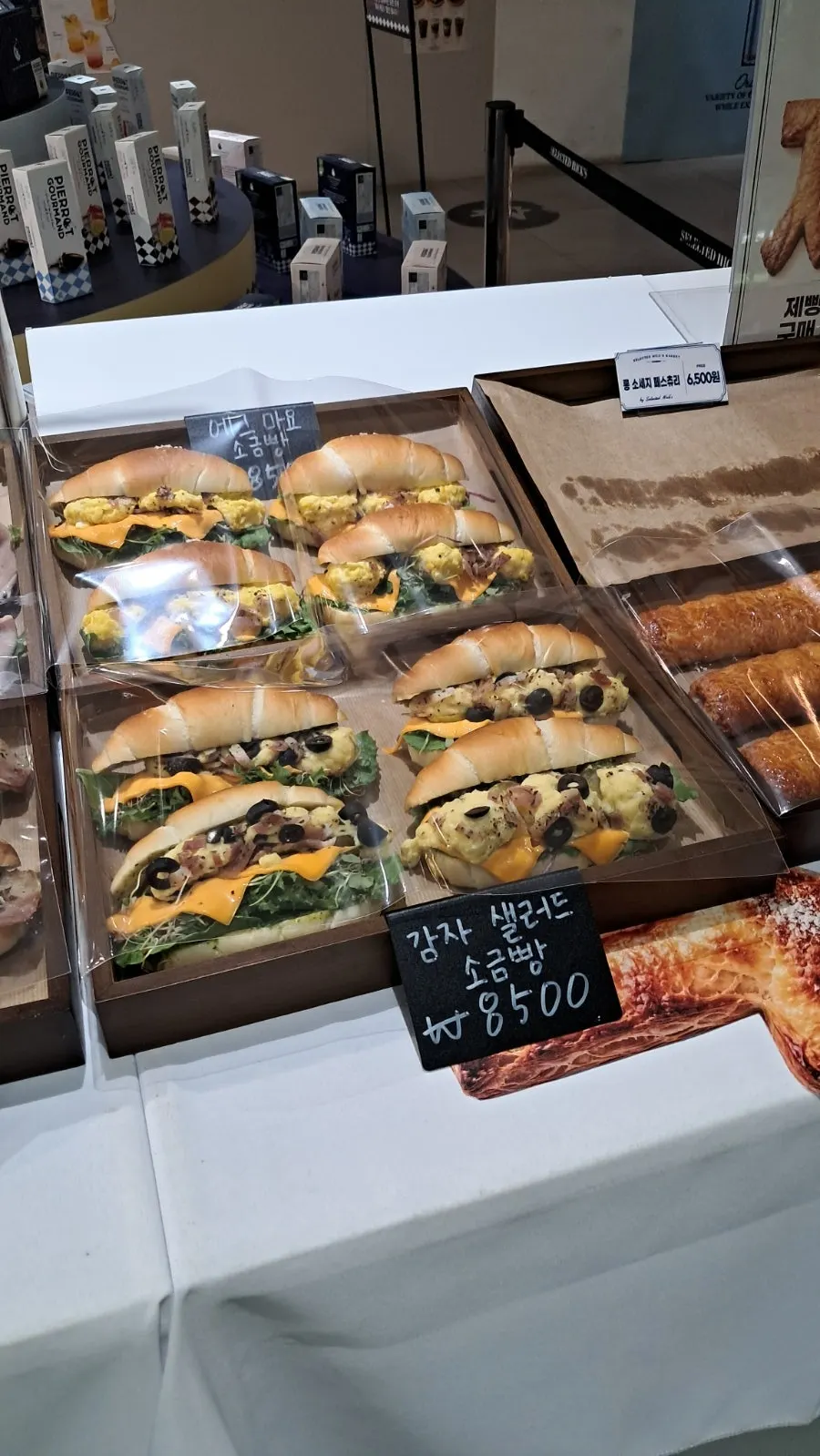Meal-substitute bakery items on display
