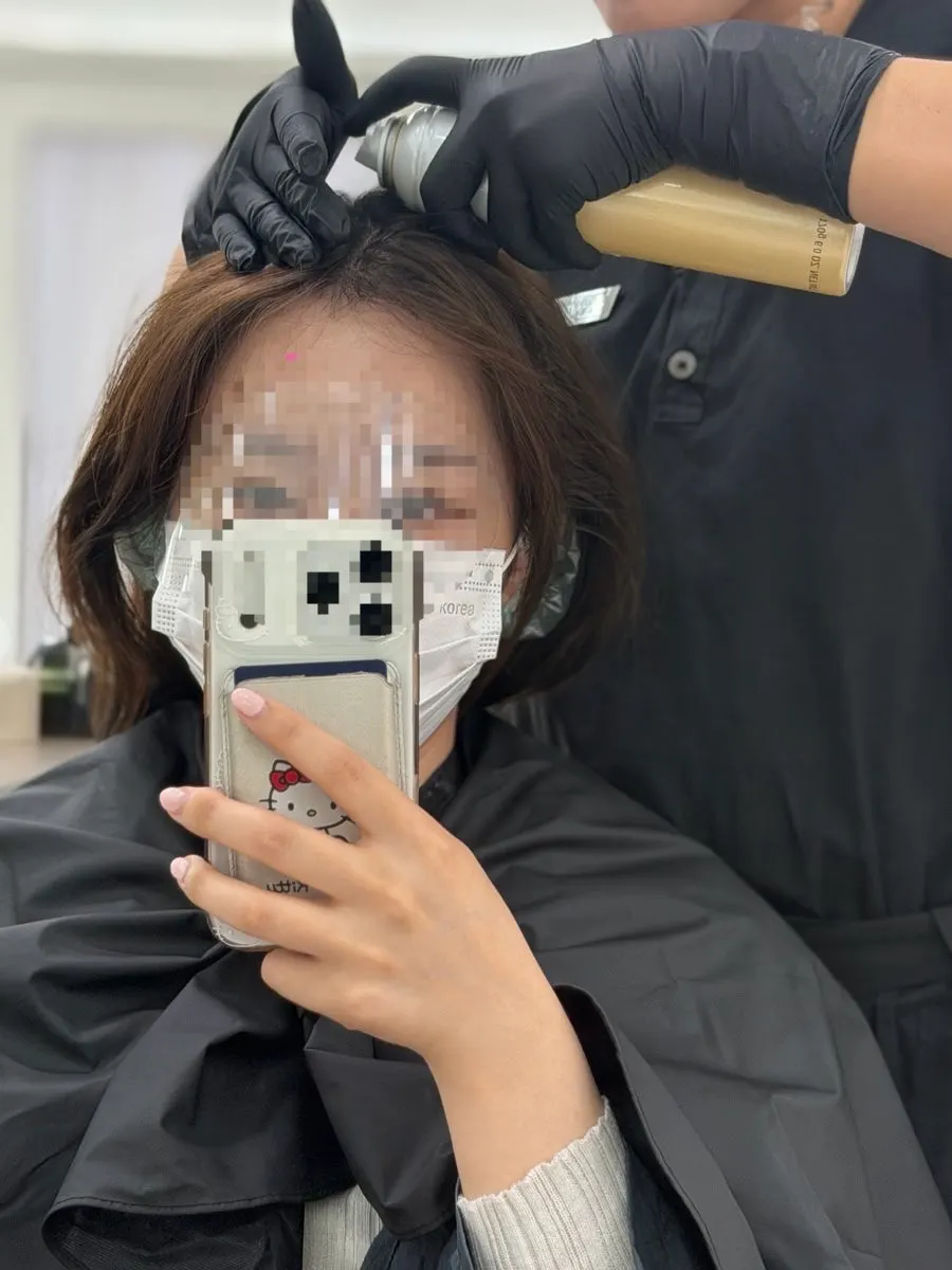 Ready for the dye treatment to begin