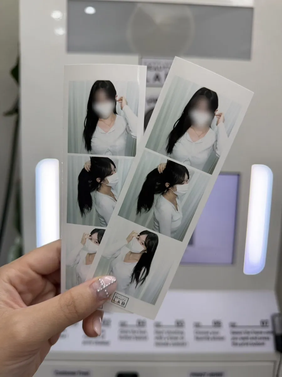 In-store instant photo booth space