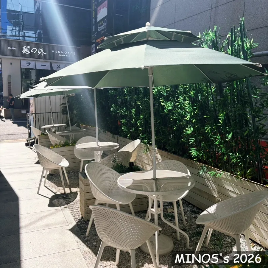 Relaxing on the first-floor outdoor terrace